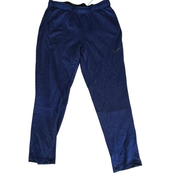 Mens Nike Workout Pants Size Large Navy Blue - Picture 1 of 6